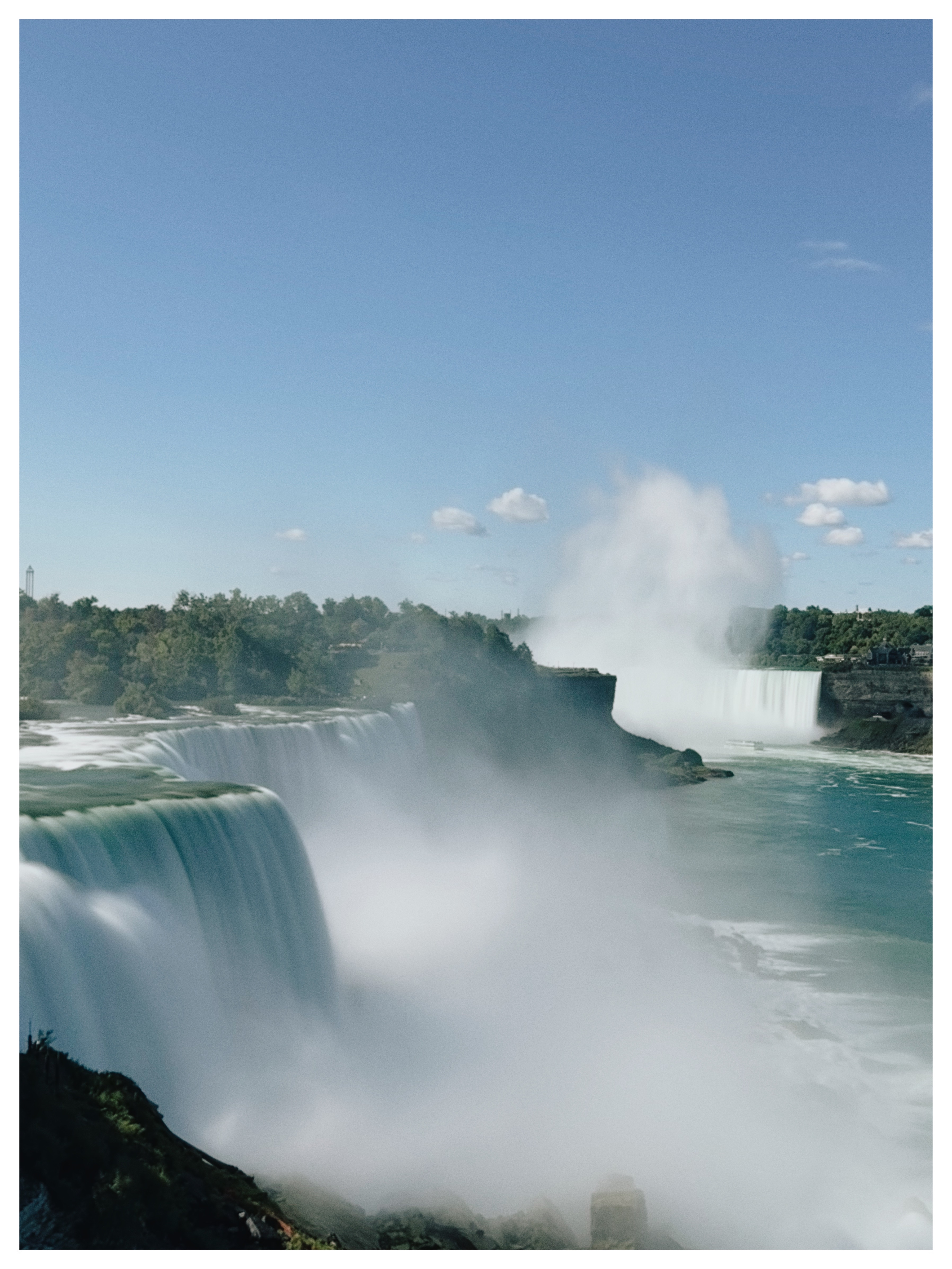 Niagara Falls in morning mist